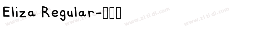 Eliza Regular字体转换